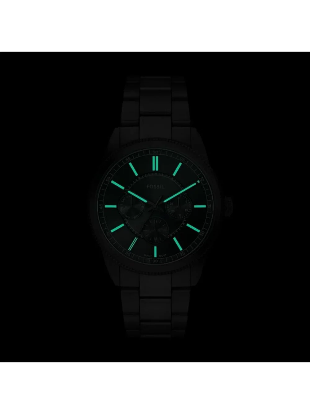 Men's Black Pearson Multifunction Stainless Steel Bracelet Waterproof Watch